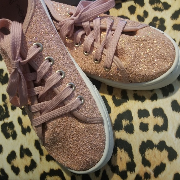 Soulmates Shoes - Women Pink Glitter Canvas shoes Soul Mates XL 9 10